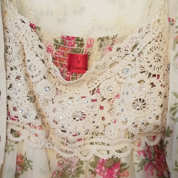 Pink and beige Vchristina dress - Picture 5 of 7